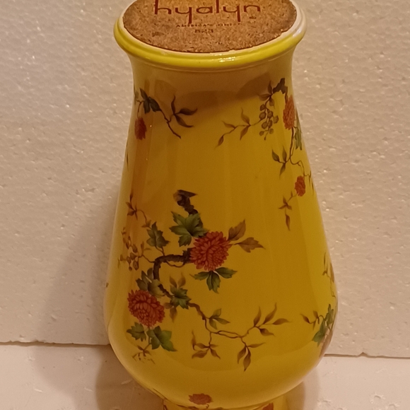 HYALYN Pottery Vase #823 Made in Hickory, NC Floral Chinoserie Style - Picture 6 of 14